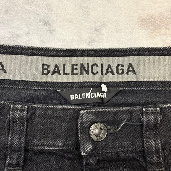 Authentic Balenciaga 2022 Baggy Jeans Sz L - Picture 3 of 8